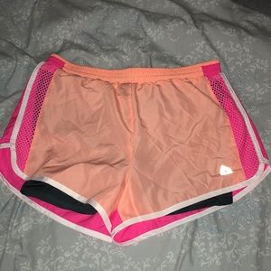 Comfy athletic shorts with built in compression